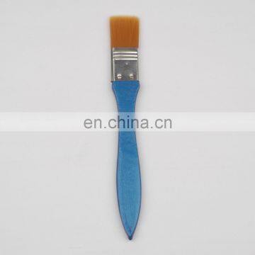 1" Coloured Wooden Handle Wide Nylon Brush Painting Tool