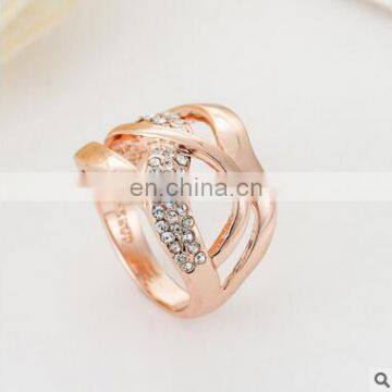 White gold plated Rings women wedding engagement rings fashion CZ Diamond vintage jewelry