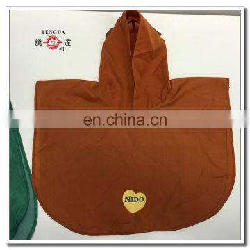 changzhou OEM factory price bear 210T polyester pvc kids poncho