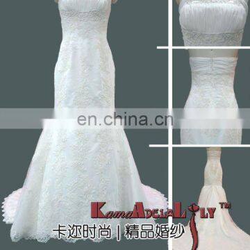 EB974 brand new custom made mermaid strapless elegance 2015 new fashion wedding dress wedding gown