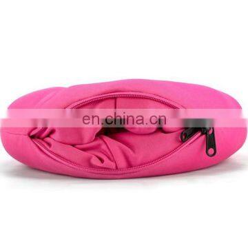 Pretty Rose Pink Kitty Cat Plush Toy 2 in 1 Reversible Soft Memory Foam Travel Support U Shape Neck Pillow photo-6