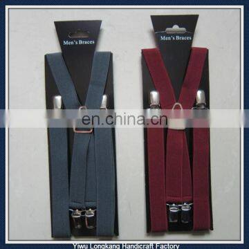 Wholesale leather suspenders X design suspenders fashion mens suspenders