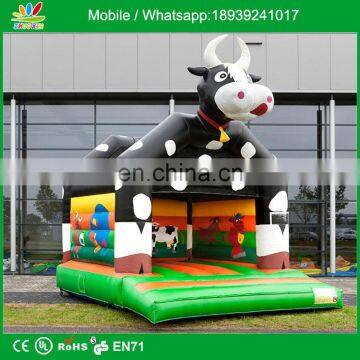 Exciting kids playing Home yard jumping inflatable castle