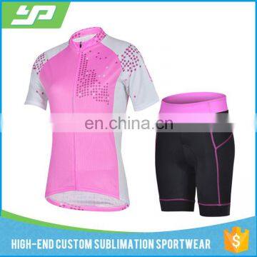 Custom sportswear short sleeve cycling wear sublimated printed bike cycling jersey