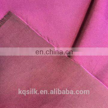 Yarn Dyed Two Tone 12mm Silk Satin Fabric photo-2