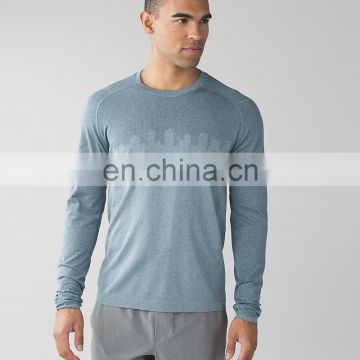 Men's long sleeve running t shirt men's gym wear