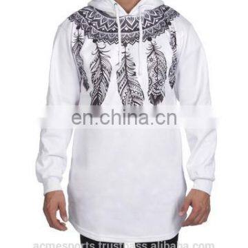 custom sublimation Elongated Hoodies