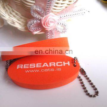Promotional gifts custom EVA foam material floating keychain
