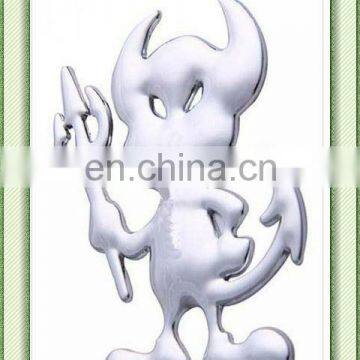 3d Metal Devil Cool Car Decals Stickers /Car Badges Gold & Silver