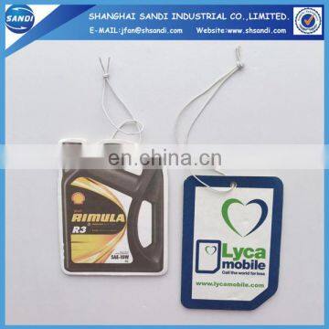 Advertising cheap paper custom air freshener with printing