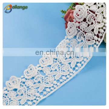 Colorful lace fabric for cloth Guangzhou fashion cotton embroidery lace