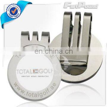 Total Golf UAE Silver Ball Marker With Hat clip