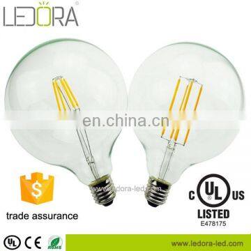 SHEN ZHEN LEDORA G80 G95 G125 Led Globe Lamp 220V 360 Degree All Glass Vintage Led Filament Dimmable photo-5
