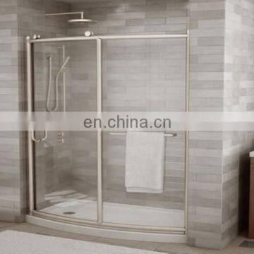 Easy Cleaning Chemical Tempering Shower Glass With Shape Bath Screen photo-5