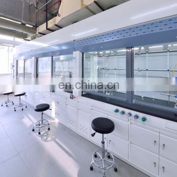 Acid resistant material lab fume cupboard laboratory floor mounted fume hood