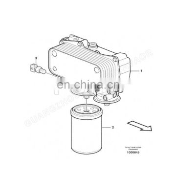 FOMI Excavator Engine Parts VOE3831236 wholesale Price Hydraulic Oil Filter 3831236  EC180C EC210C EC240C