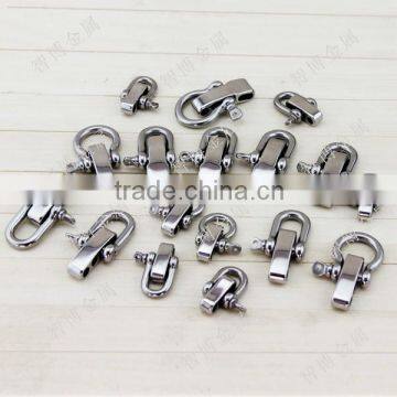 Custom high precision stainless steel adjustable shackle with clevis pin