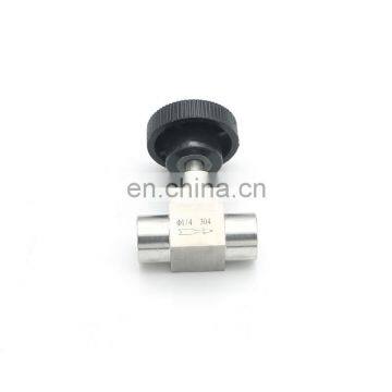 Sunthai 1/2" Bsp Needle Valve Sanitary PN64 SS304 Mini Hydraulic NPT Needle Valve photo-4