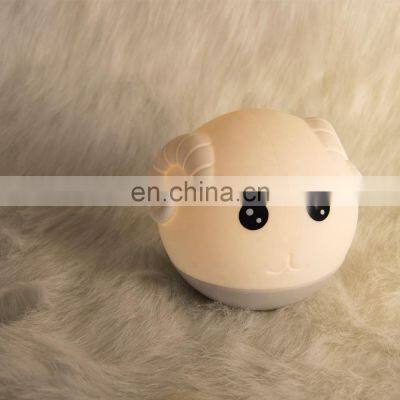 Baby Bedside animal Night light Silicone Cute Led night Lamp For kids Nursery