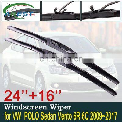 for Volkswagen VW POLO Sedan Vento 6R 6C 2009~2017 MK5 Car Wiper Blade Windscreen Windshield Wipers Car Accessories 2010 2011