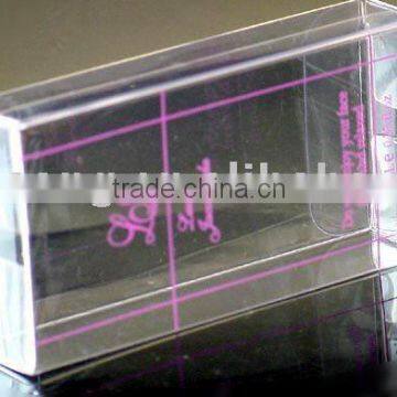 clear pvc box with logo printing