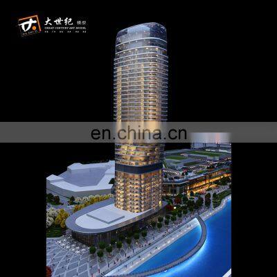 Commercial building model for real estate project display,  shopping mall model