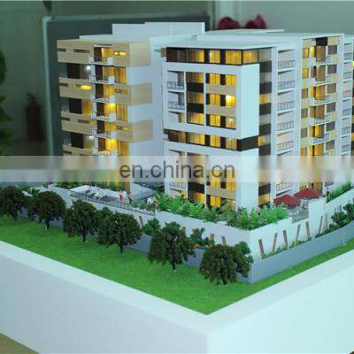Acrylic Resin Building Model With Model Tree and Furniture, 3d Scale House Models photo-2