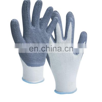 Sunnyhope 13 gauge knitted liner cheap Bamboo  foam latex General  safety work gloves floral foam coated  gloves