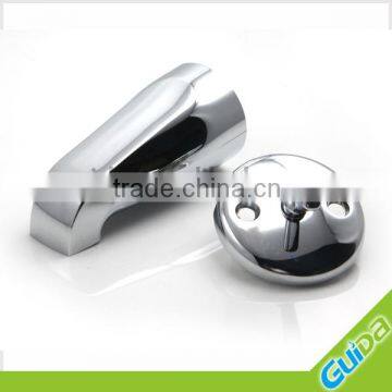 Adjustable zinc wall mount tub spout in chrome plated