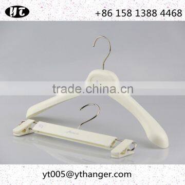 White Plastic Hanger and Pants Hanger With Custom Logo for Clothes photo-4