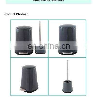 Deluxe Pearl Glaze Ceramic Bathroom Accessories 8PCS Set With Waste Basket Soap Dispenser photo-5