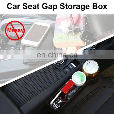 Autoaby Car Seat Gap Storage Box Cup PU Leather Pocket Car Organizer Bottle Cups Holder Multifunctional Car Accessories photo-5