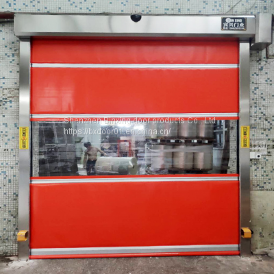 Automatic Rolling Shutter Doors Warehouse Rapid Factory Manufacturing High Speed Aluminum Roll Up Door photo-3