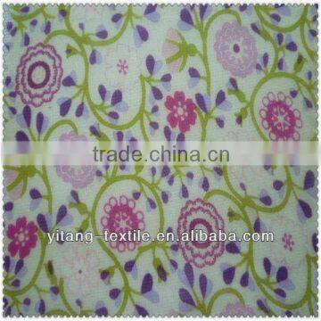 Top quality and cheap hot sale 100% pure silk printed flower fabric