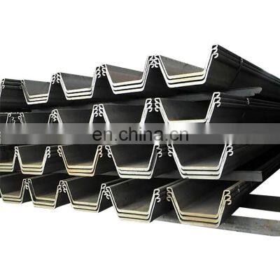 High quality type 3 type 4 Sy295 Sy390 hot rolled carbon steel sheet pile