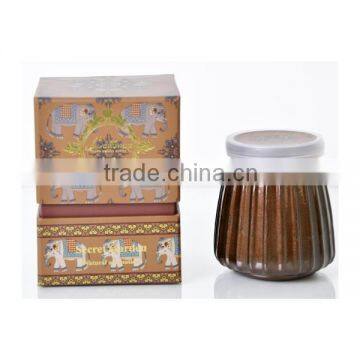 Luxury Natural Scented Soy Candle in ceramic Jar SA-2504