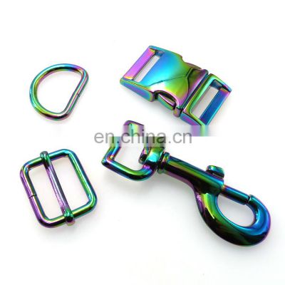 Dog Collar Metal Accessories Quick Side Release Buckles