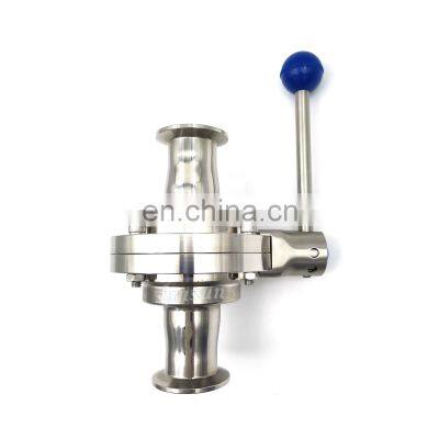 Sanitary Stainless Steel Long Type Clamp Butterfly Type Ball Valve