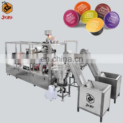 High Speed 4 Lane Coffee Capsule Packing Machine Dolce Gusto Coffee Capsule Filling Sealing Machine