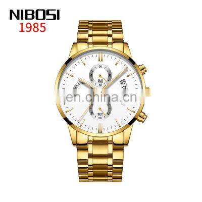NIBOSI 2309 Mens Quartz Watch Bands Casual Tourbillon Automatic Mechanical Watch Luxury Business Stainless Steel Wristwatch photo-2