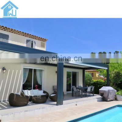 DIY Popular Rainproof Aluminum Sun Shading Louvers Pergola Roof For Deck aluminum pergola gazebo manual