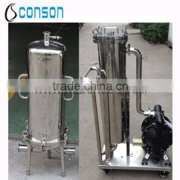 Stainless steel filter housing, bag filter housing, cartridge filter housing