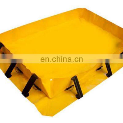72 x 72 x 4 Portable PVC Tarpaulin Oil Spill Barriers Pallet Secondary Containment Berms photo-2