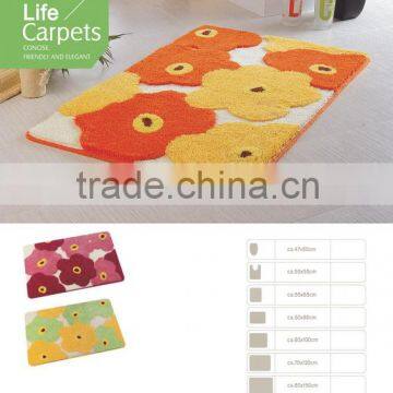 CHINA SUPPLIER FANCY MICROFIBER JACQUARD BATH MAT