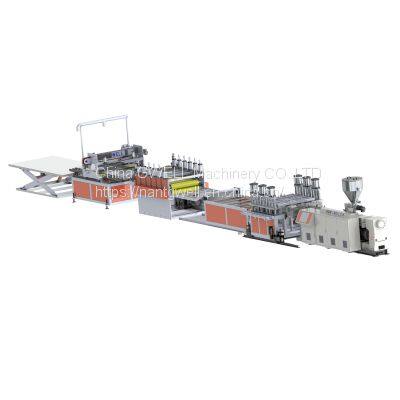 WPC floor extrusion line