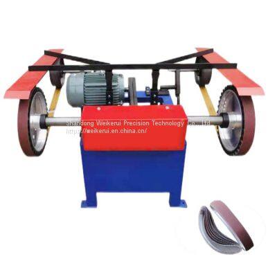 Safe and Reliable Dual Station Sanding and Polishing Belt Grinder Machine photo-2