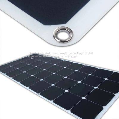 100W 120W 130W 19.8V Mono Solar Panel Flexible SunPower Cells Lightweight on Rooftop photo-5