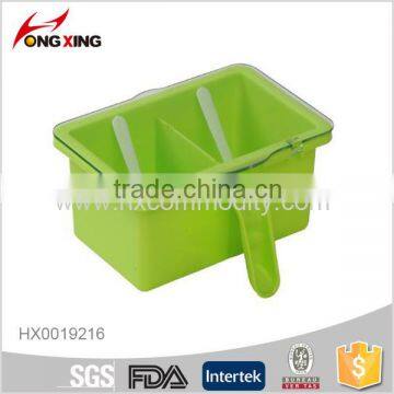 Food Grade PP Two-Compartment Condiment Holder / Seasoning Box