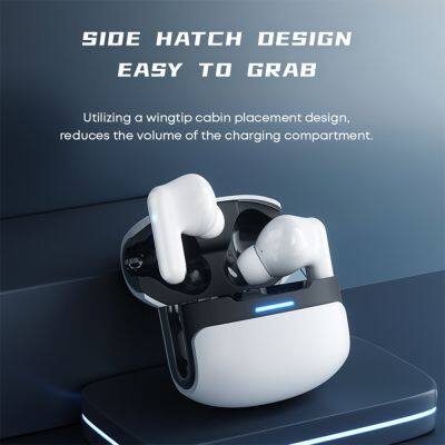 TWS Wireless Earbuds Bluetooth 5.3 Low Latency 30H Playtime Game Headset With AI Call Noise Cancelling IP54 Waterproof