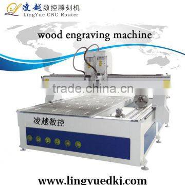 heavy duty lathe cheap price cnc wood engraving machine with rotary axis
